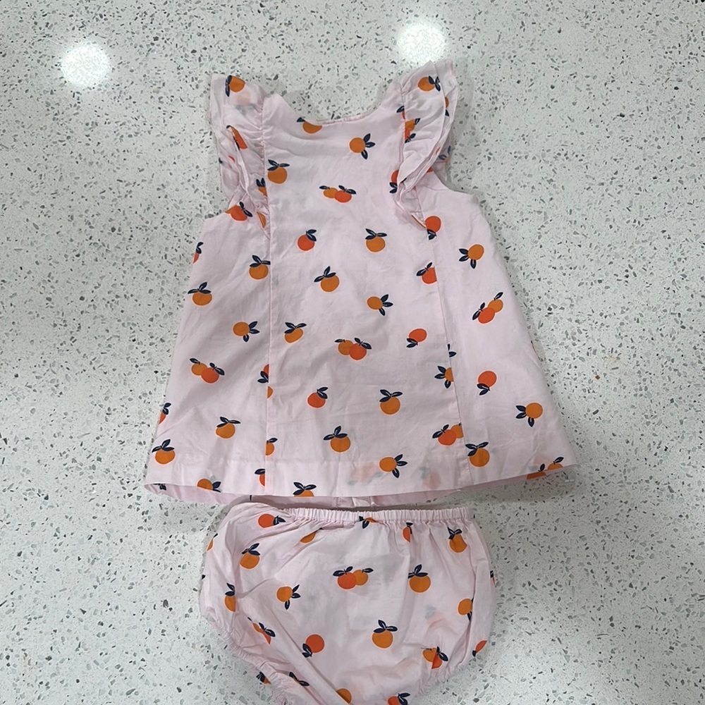 jacardi paris babygirl dress w/ matching bloomers -12 months